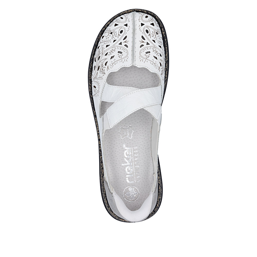 Ballerine avec bride blanc - Photo 4