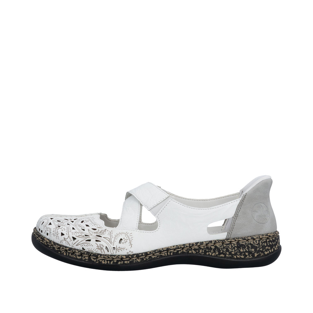 Ballerine avec bride blanc - Photo 5