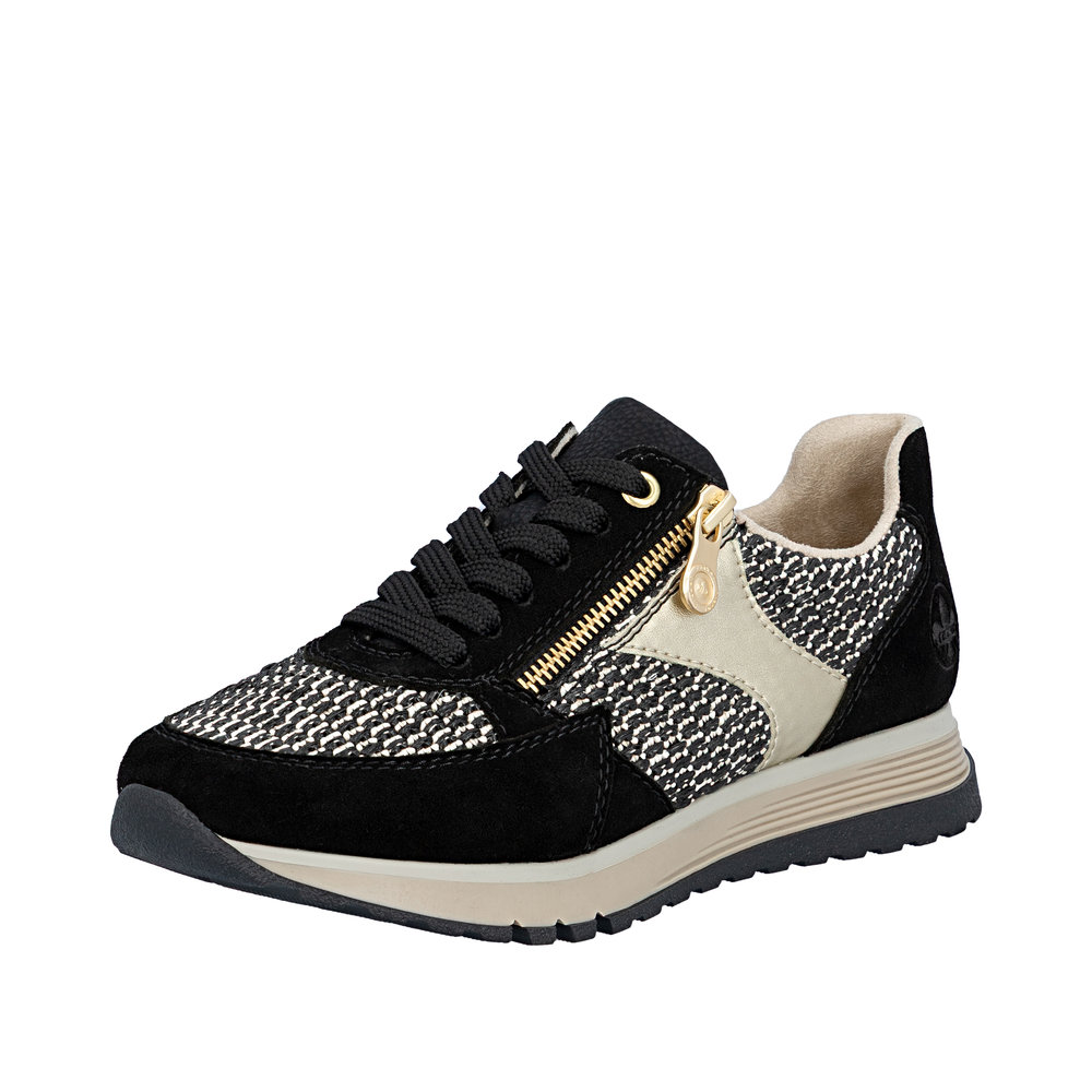 Derby avec fermeture éclair noir combiné