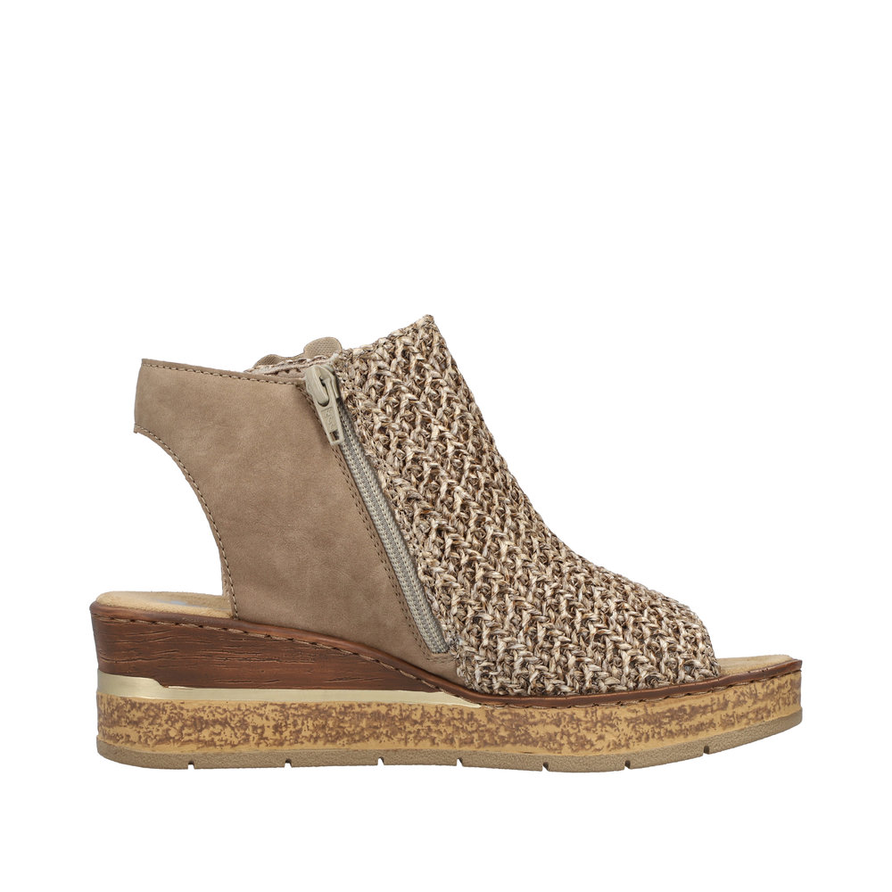 Sandale avec bride cheville beige - Photo 2