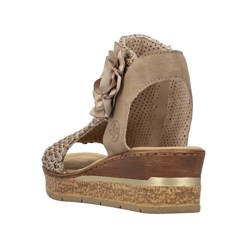 Sandale avec bride cheville beige - Photo 3