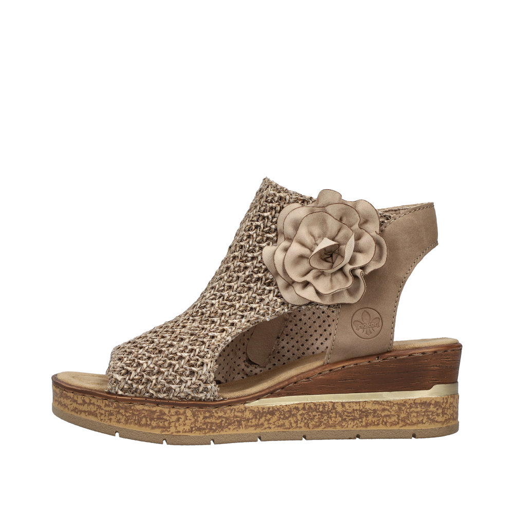 Sandale avec bride cheville beige - Photo 5