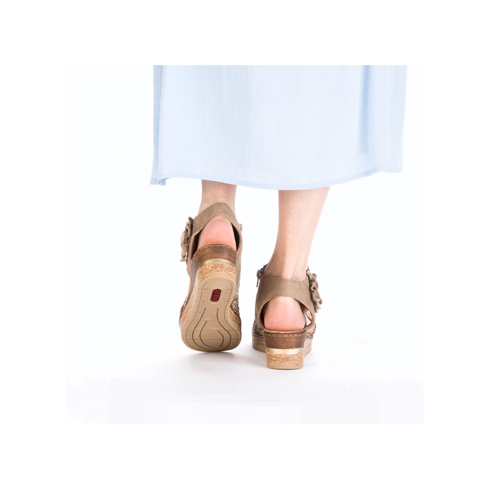 Sandale avec bride cheville beige - Photo 11