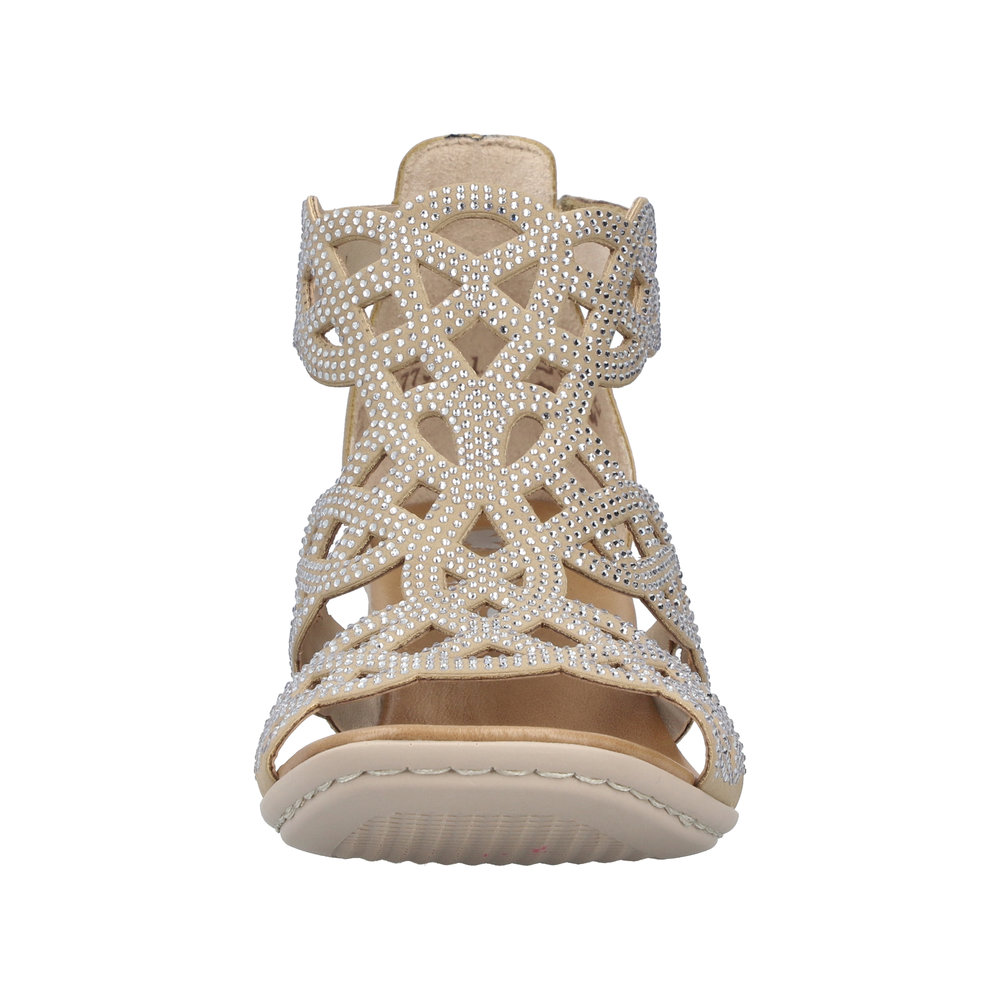 Sandale avec bride cheville beige - Photo 6