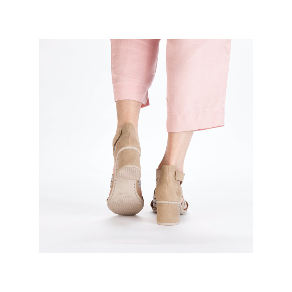 Sandale avec bride cheville beige - Photo 11