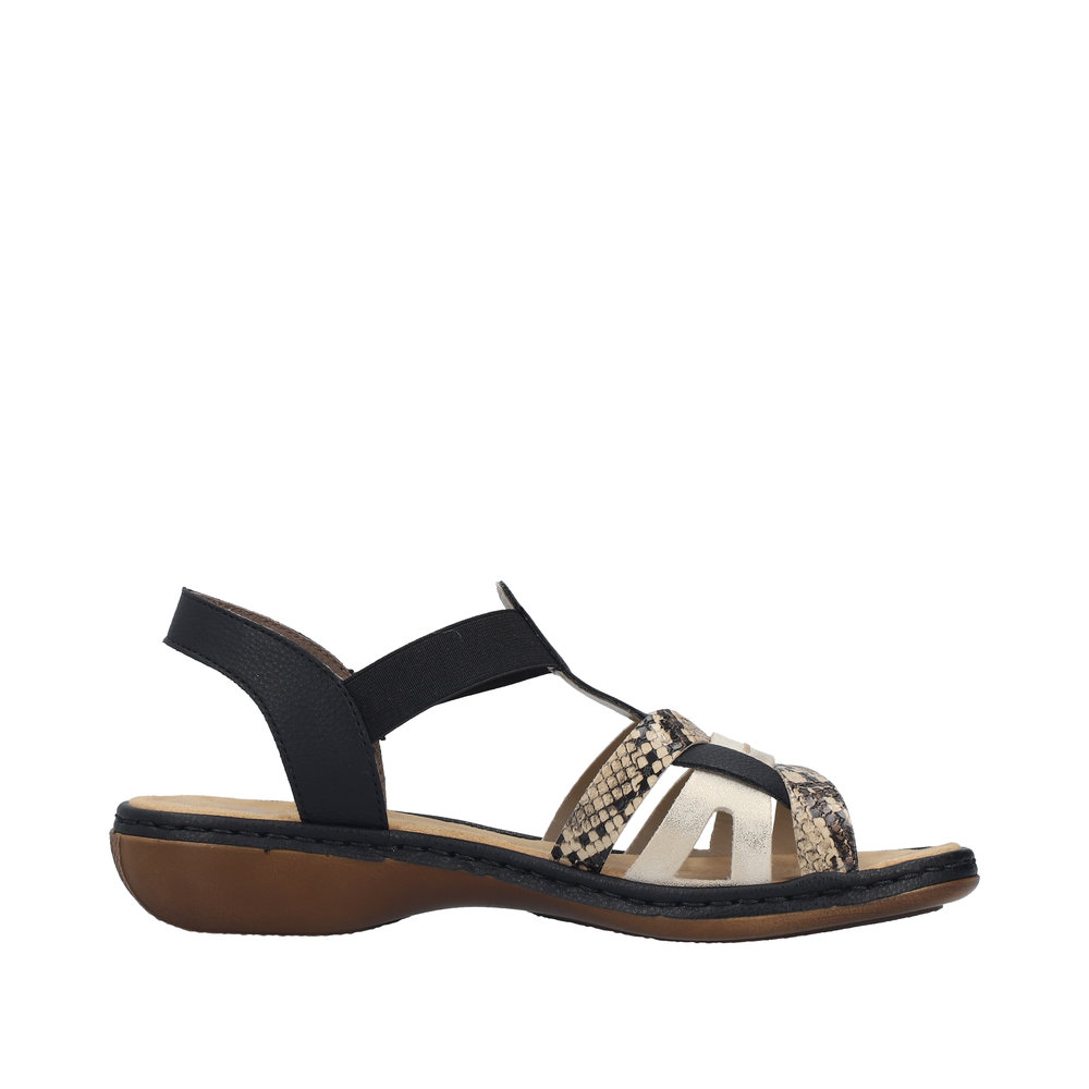 Sandale noir combiné - Photo 2