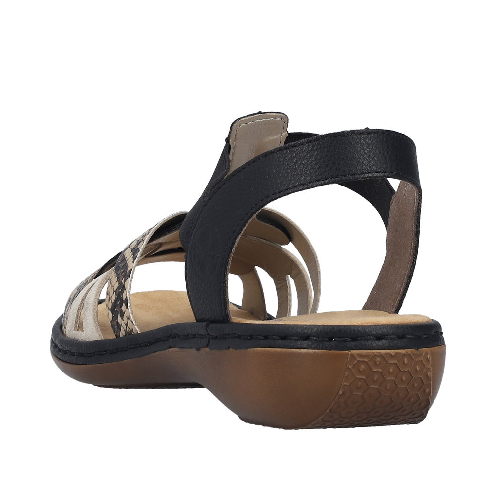 Sandale noir combiné - Photo 3