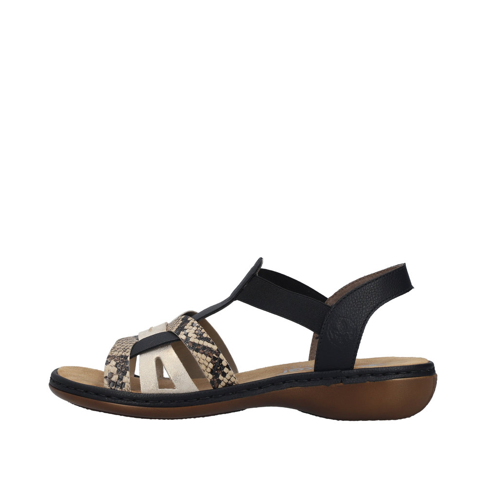 Sandale noir combiné - Photo 5