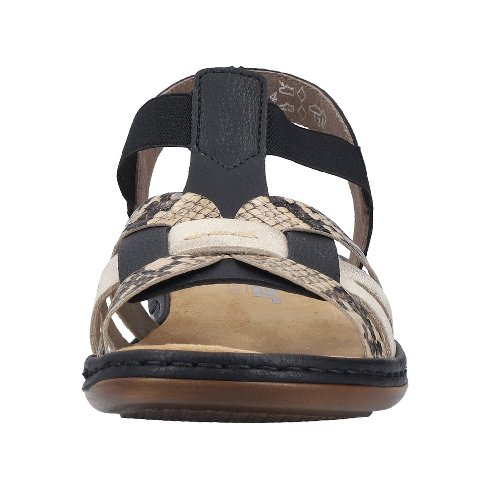 Sandale noir combiné - Photo 6