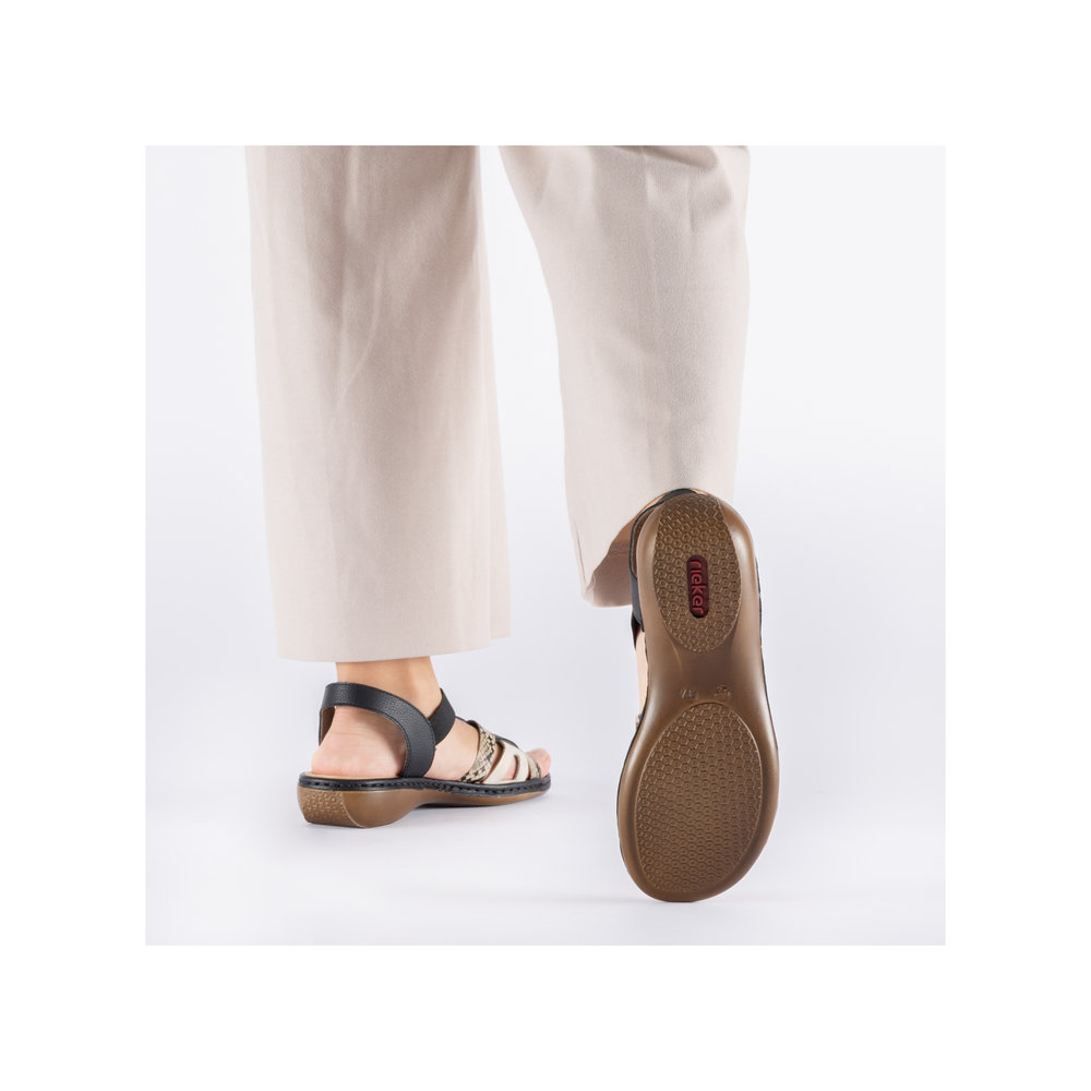 Sandale noir combiné - Photo 11