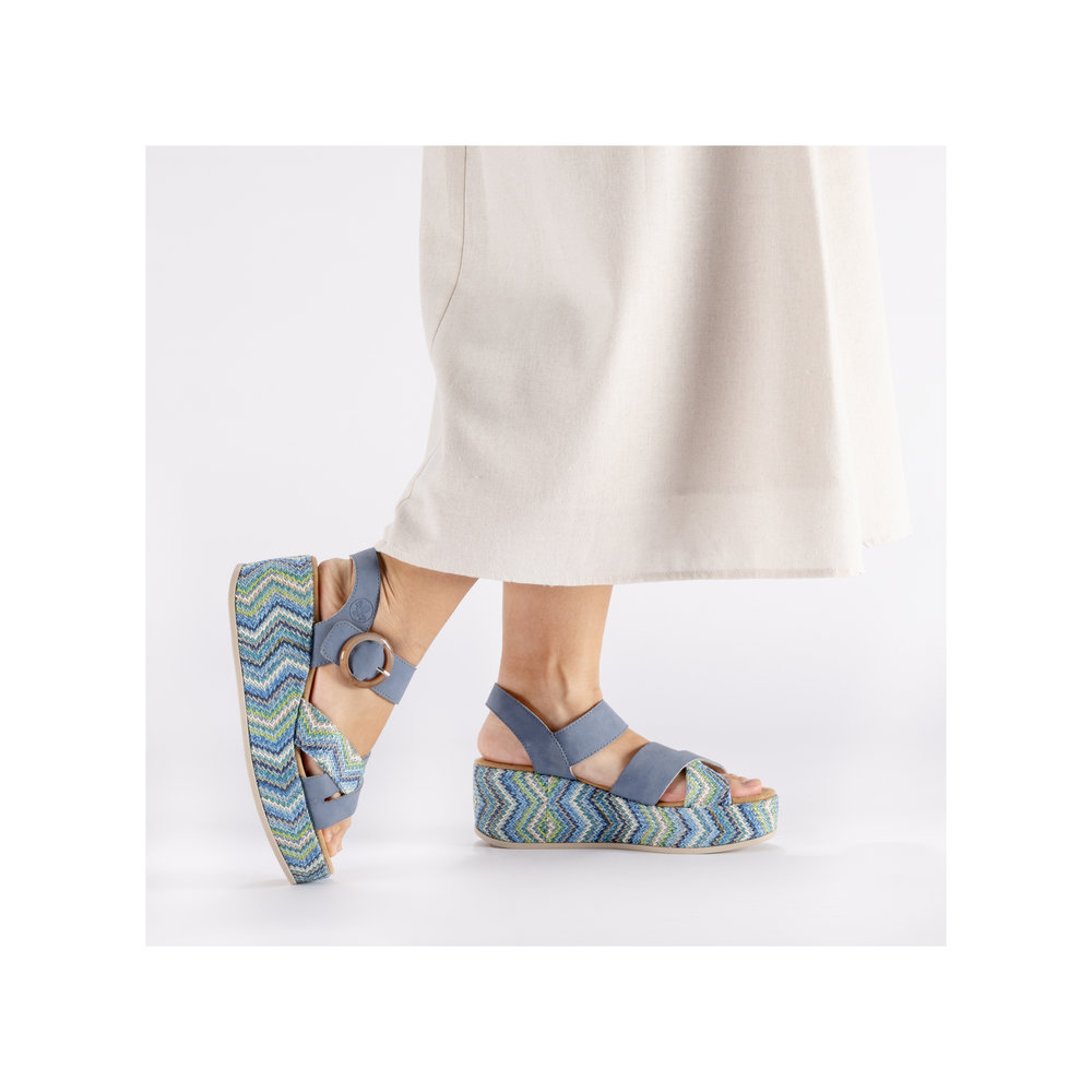 Sandale bleu - Photo 10