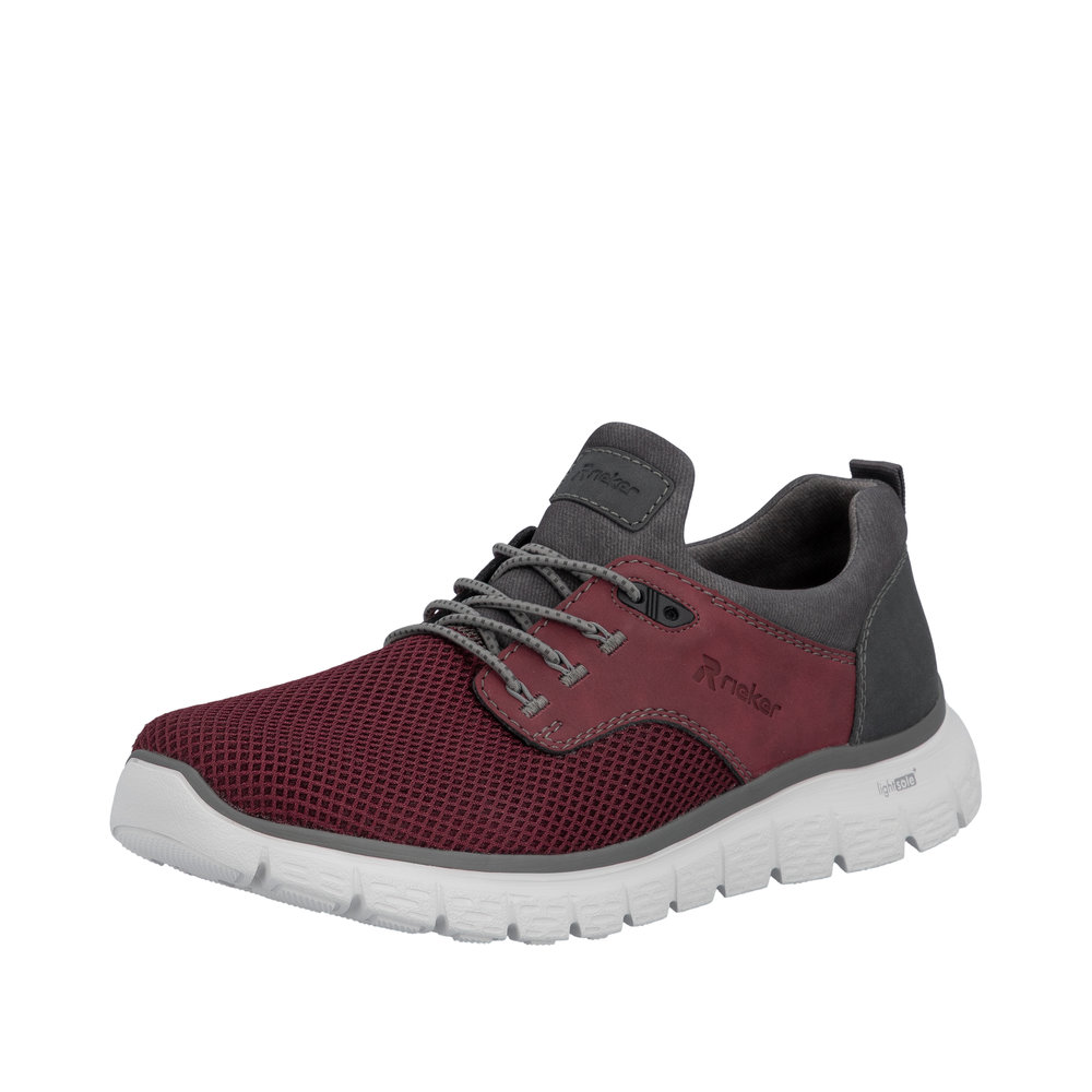 Mocassin rouge combiné