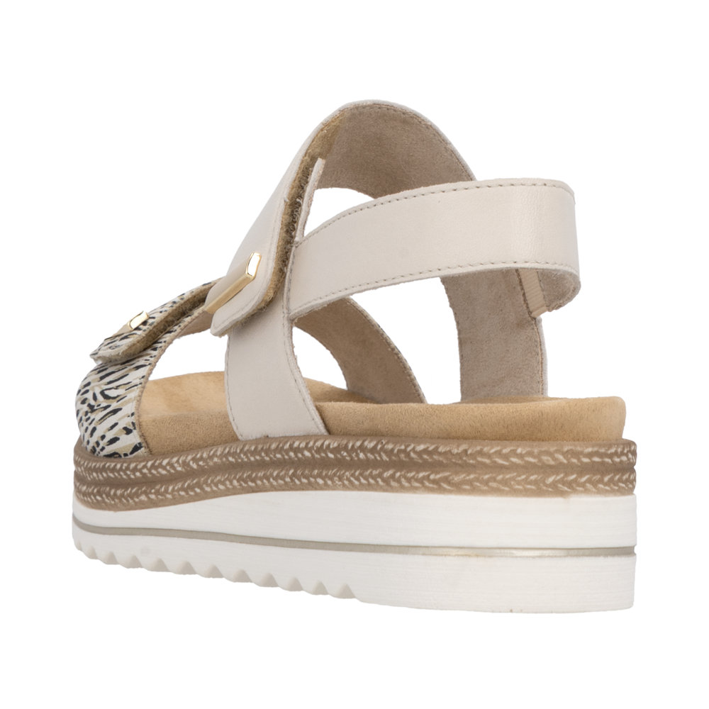 Sandale beige combiné - Photo 3