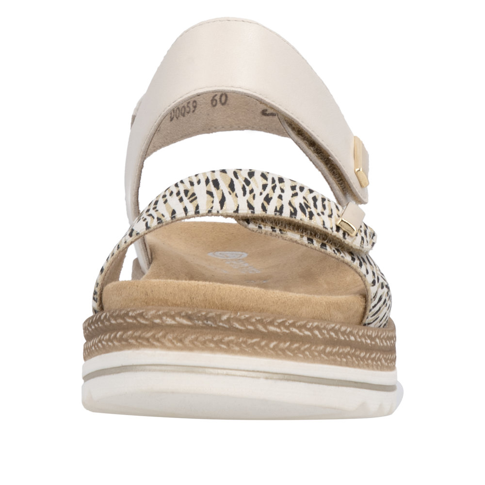 Sandale beige combiné - Photo 6