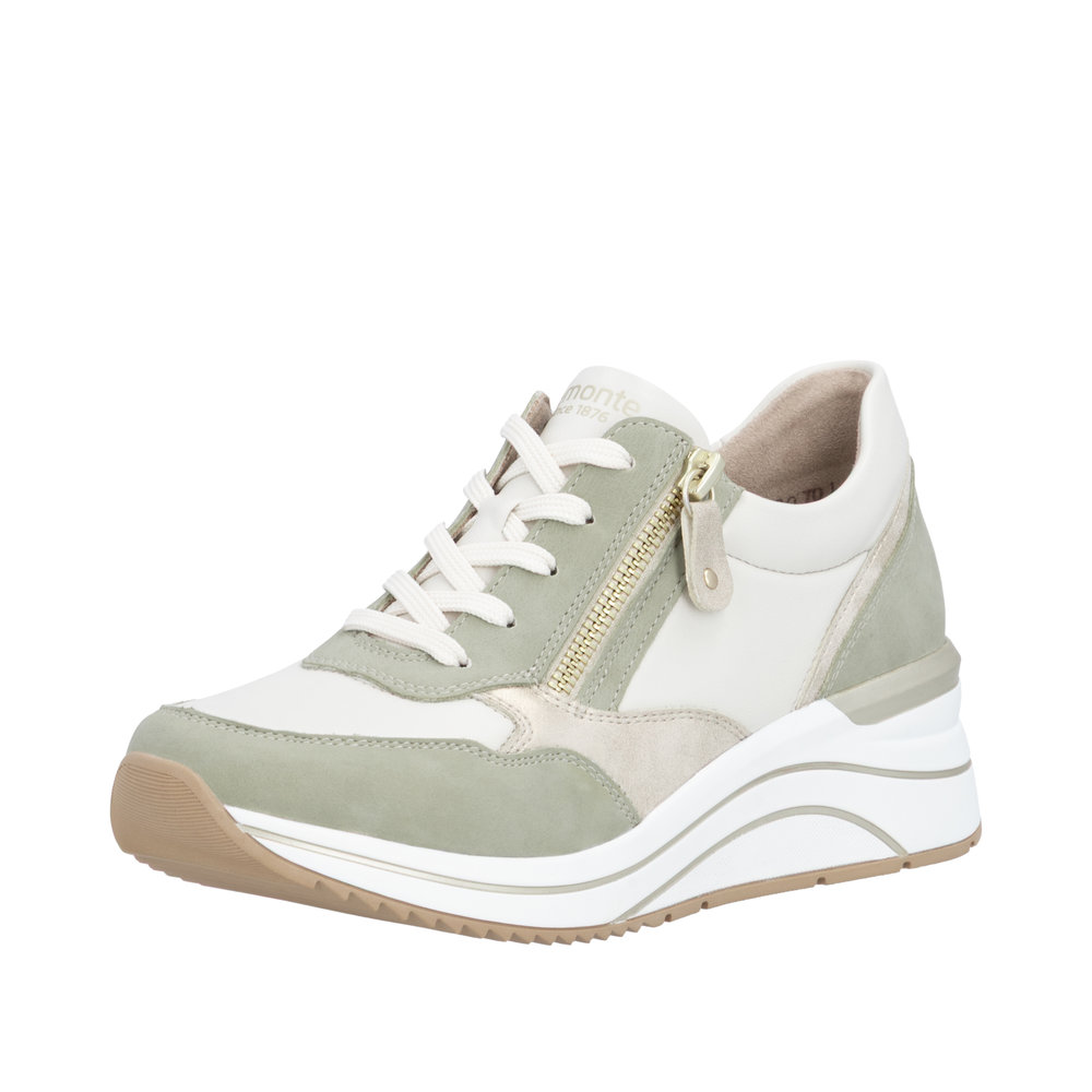 Derby avec fermeture éclair blanc combiné