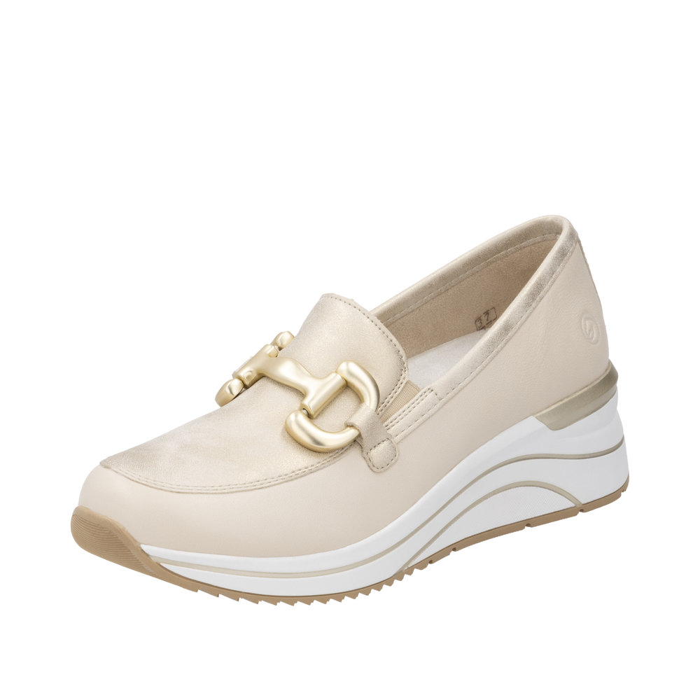 Mocassin beige combiné