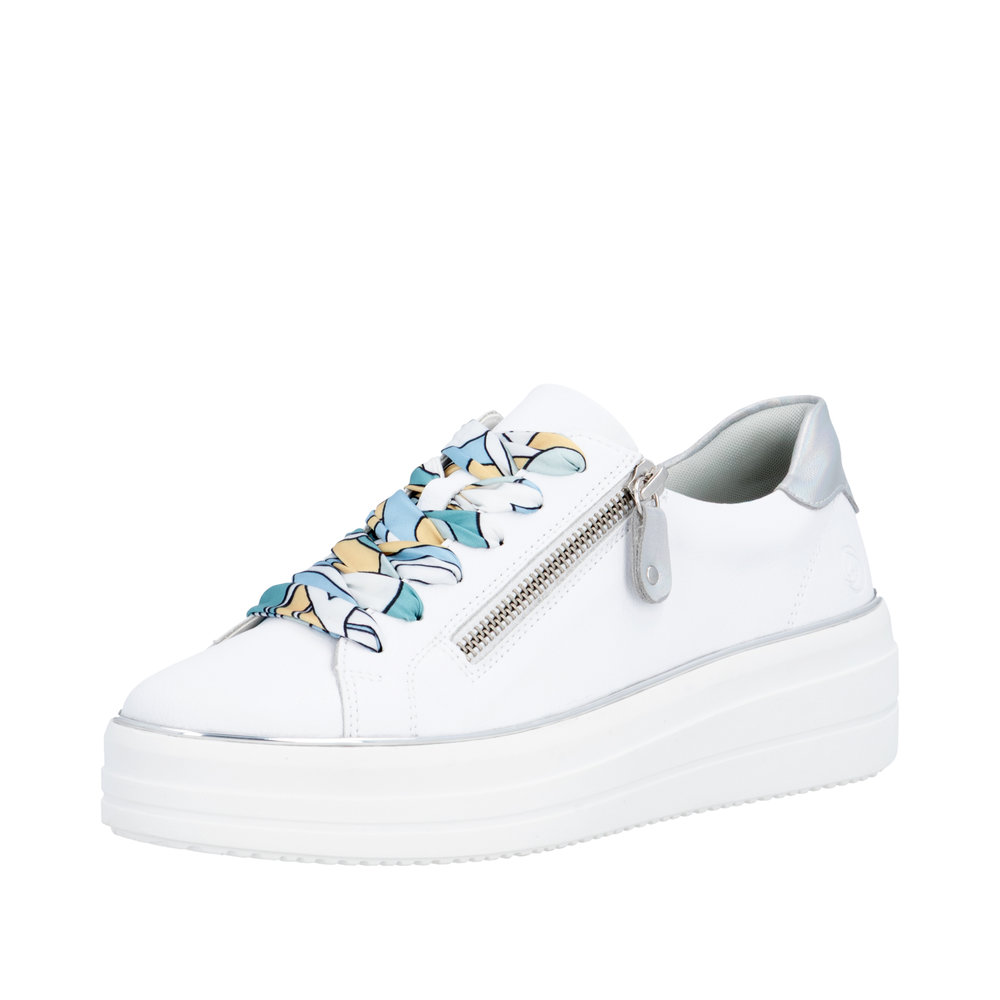 Derby avec fermeture éclair blanc combiné