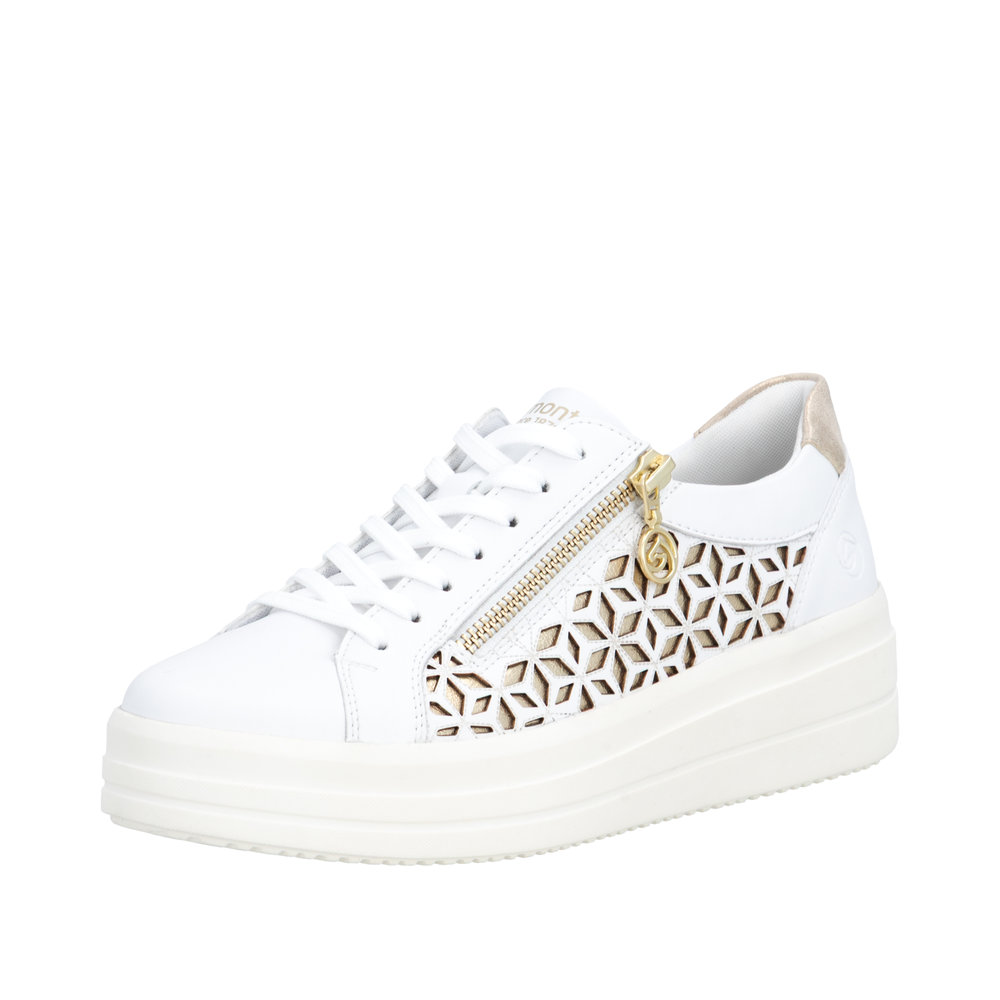 Derby avec fermeture éclair blanc combiné