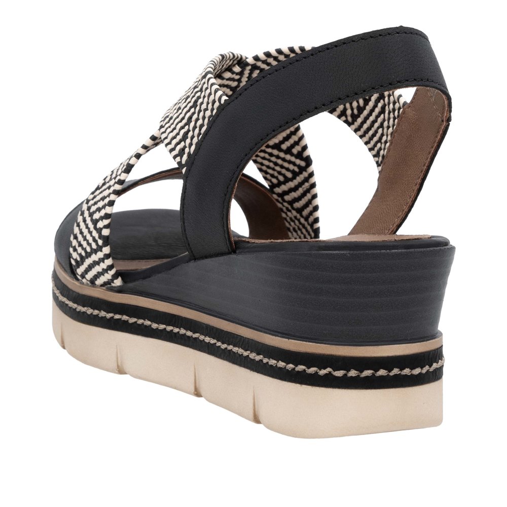 Sandale noir combiné - Photo 3