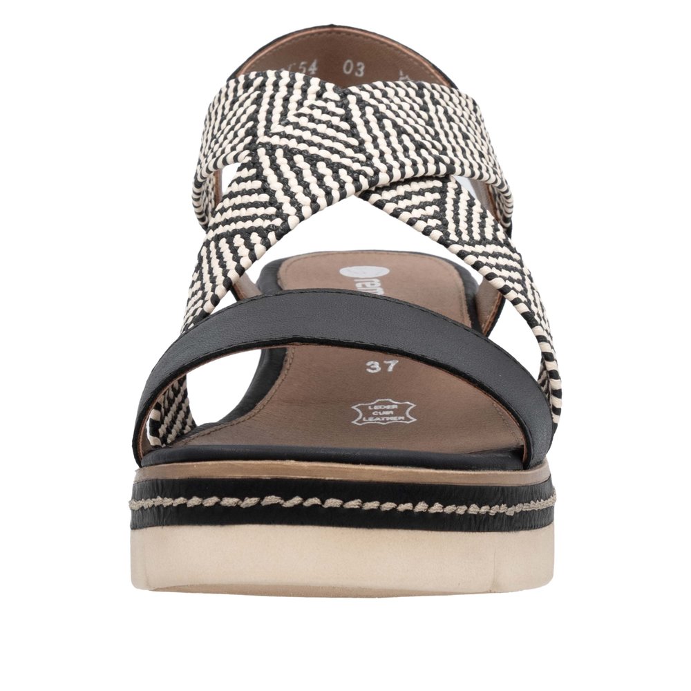 Sandale noir combiné - Photo 6