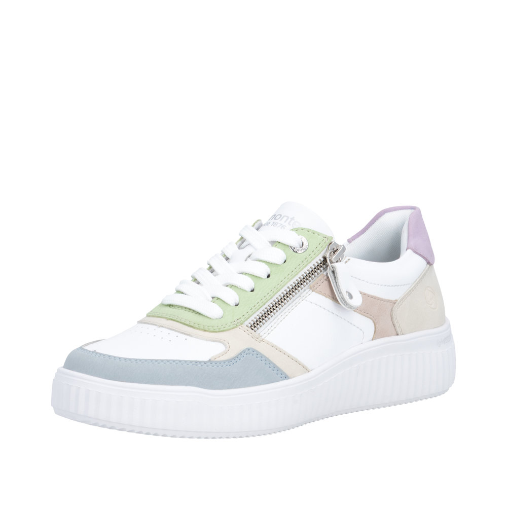 Derby avec fermeture éclair blanc combiné