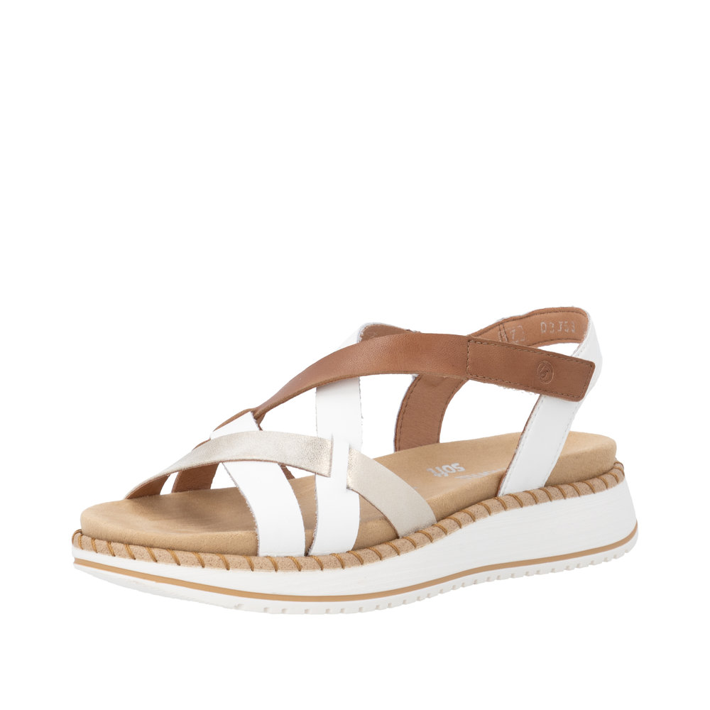 Sandale blanc combiné