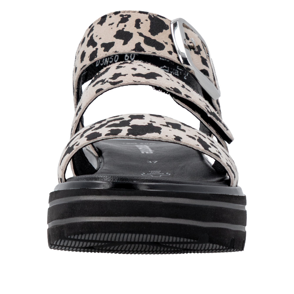 Sandale beige combiné - Photo 6