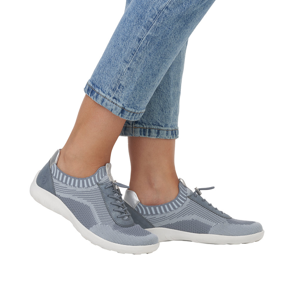 Mocassin bleu combiné - Photo 9