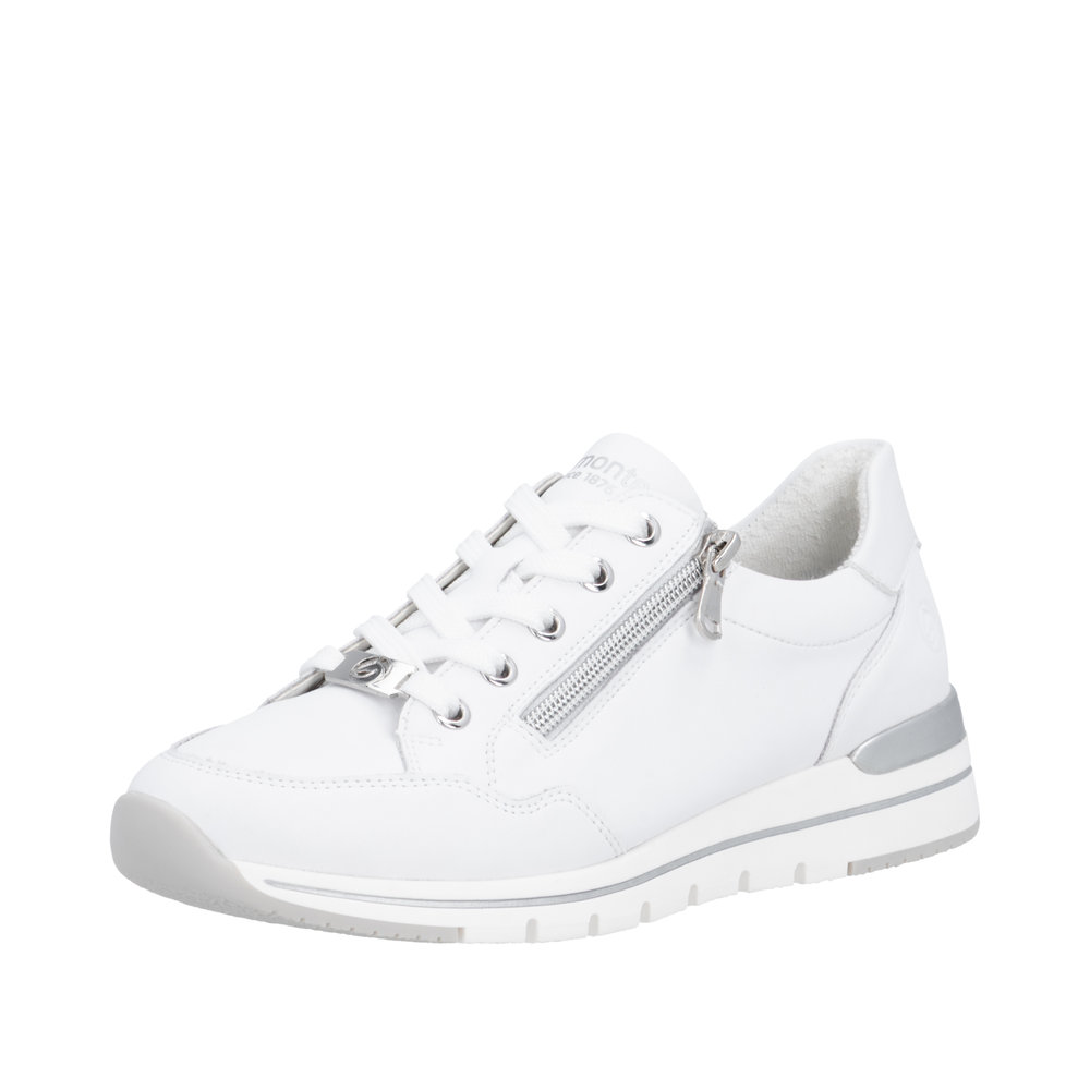 Derby avec fermeture éclair blanc