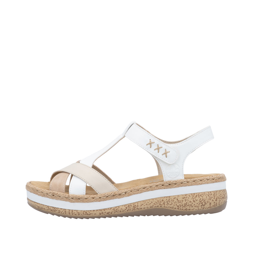 Sandale blanc combiné - Photo 5