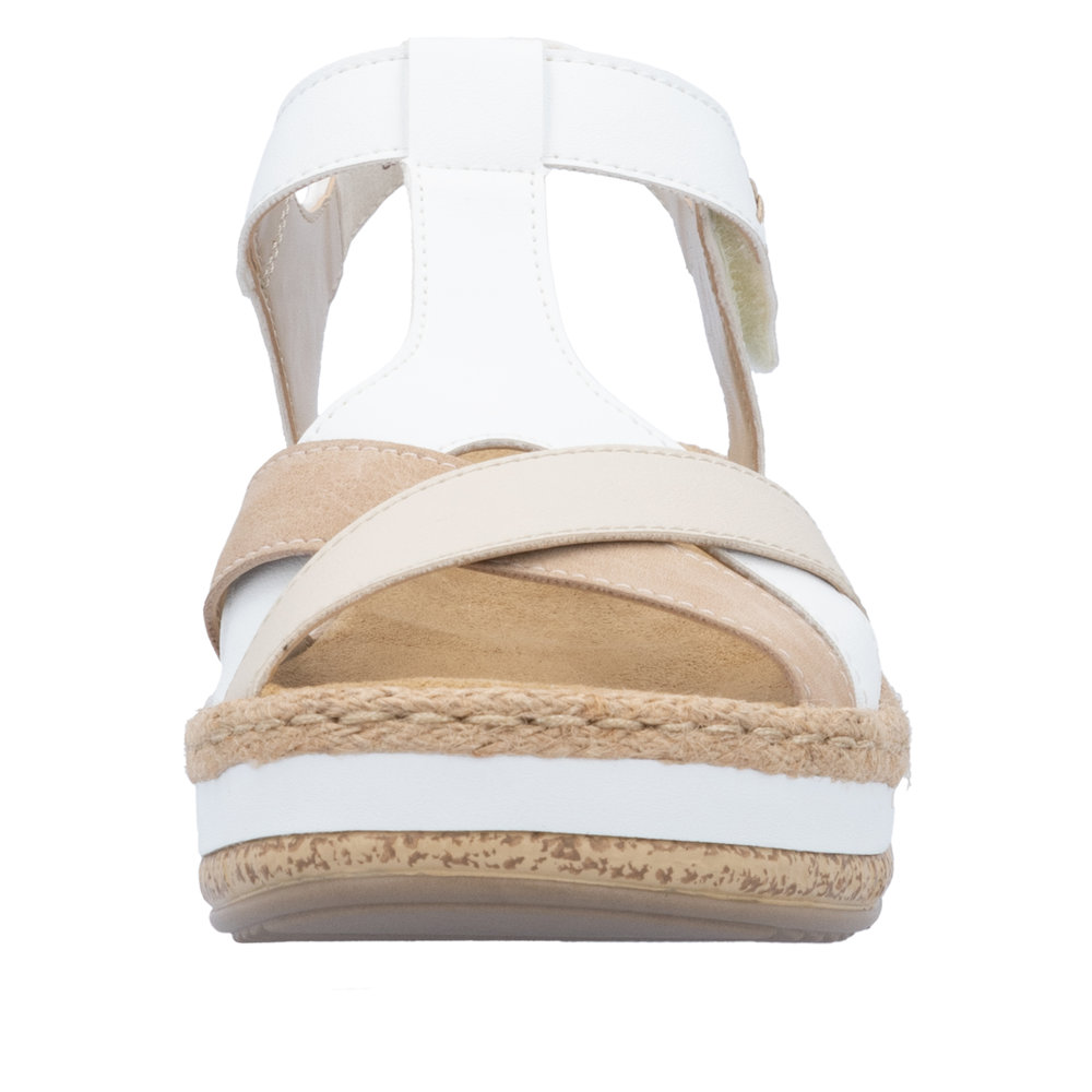 Sandale blanc combiné - Photo 6