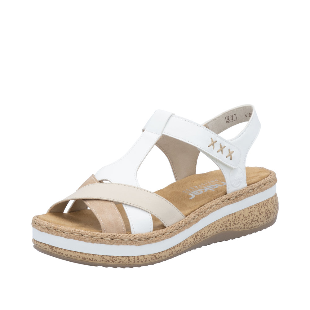 Sandale blanc combiné