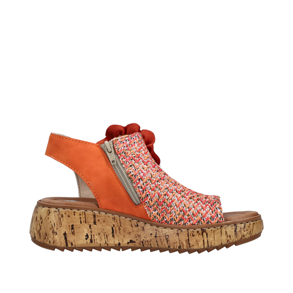 Sandale avec bride cheville multicolore - Photo 2