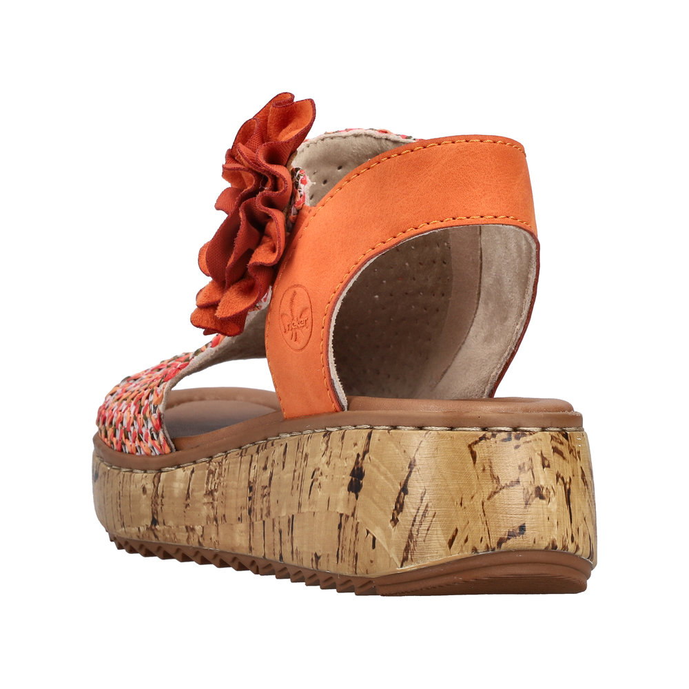 Sandale avec bride cheville multicolore - Photo 3