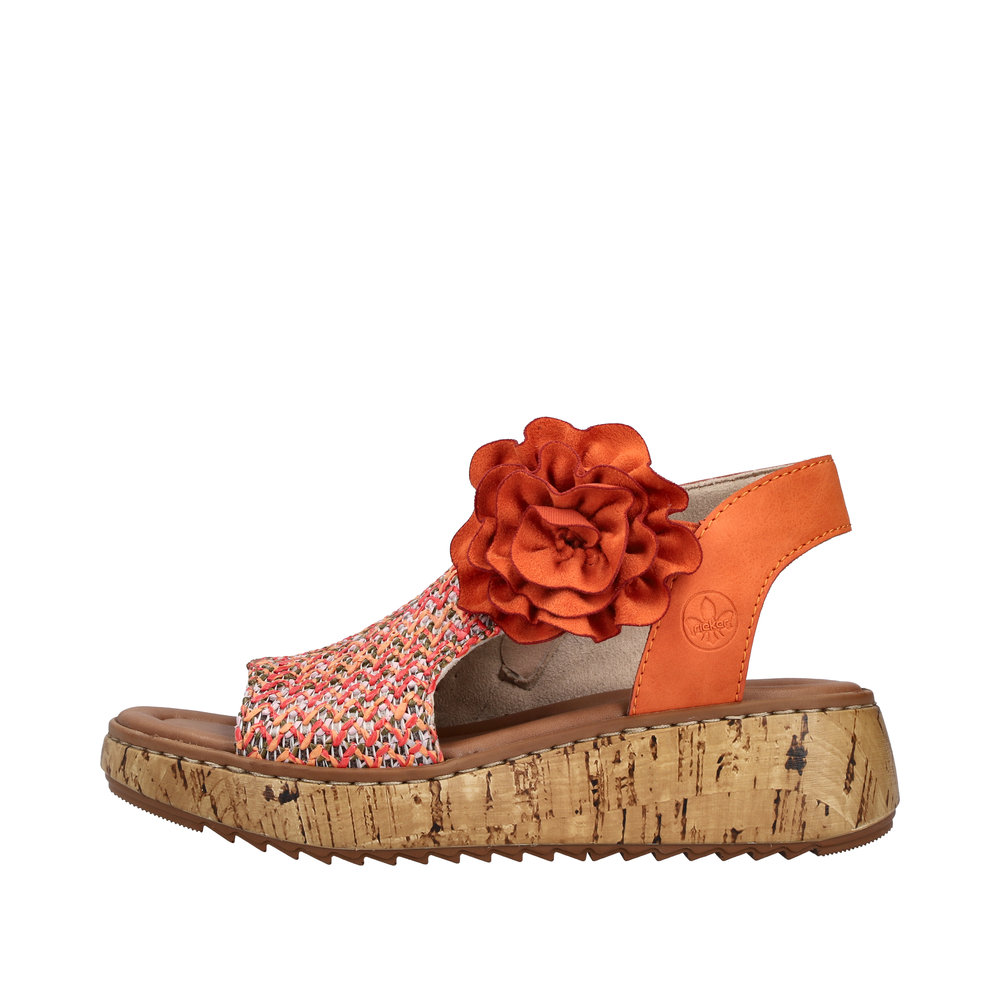 Sandale avec bride cheville multicolore - Photo 5