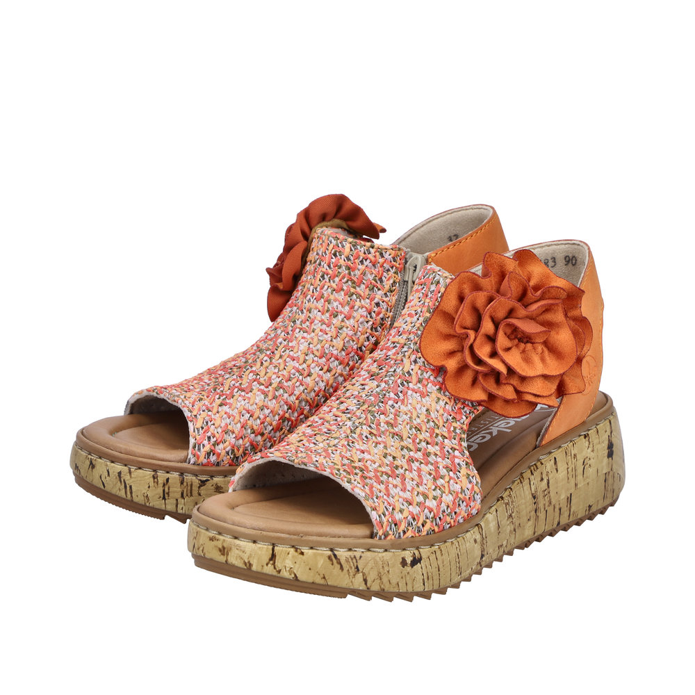 Sandale avec bride cheville multicolore - Photo 8